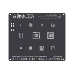 Stencil BMW740 3D Black para Apple iPhone 6/6 Plus   Comunicacin  QianLi