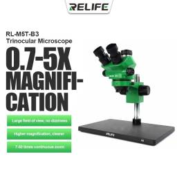 M5T-B3 Microscopio Trinocular Relife cinterfaz 0.5 CTV