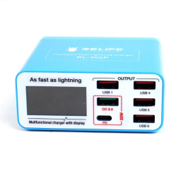 Fuente 6 Puertos USB c/ LCD   RL-304P  Relife