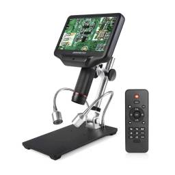 Microscopio Digital AD407 Pro 3D HDMI Luz LED Pantalla 7 Andostar